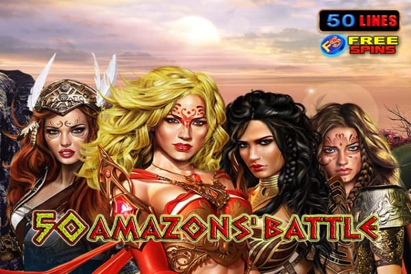 50 Amazons' Battle - Slot Amusnet | RTP 96.12% | MisterTopCasino