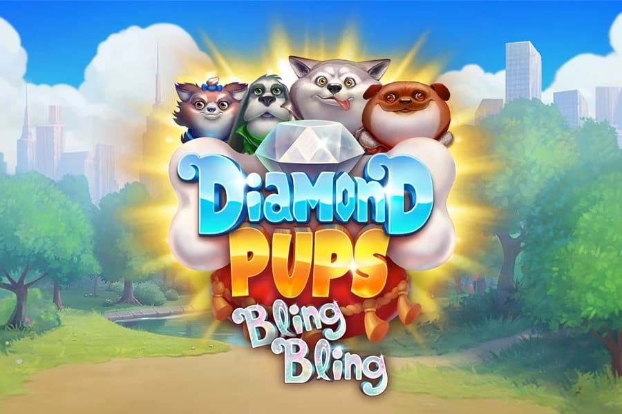 Diamond Pups Bling Bling - Slot RAW iGaming | RTP N/A | MisterTopCasino
