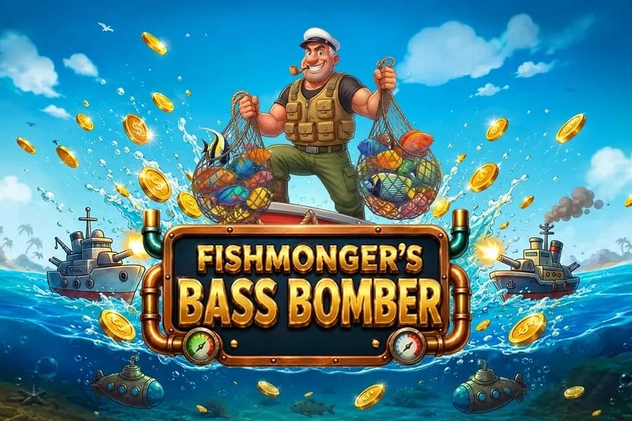 Fishmonger's Bass Bomber - Slot GameTimeTec | RTP N/A | MisterTopCasino