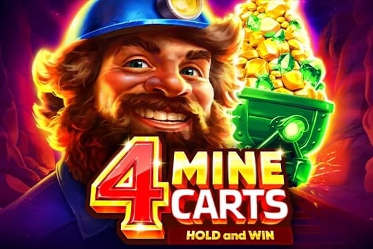 4 Mine Carts: Hold and Win - Slot 3 Oaks Gaming | RTP N/A | MisterTopCasino