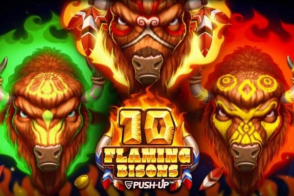 10 Flaming Bisons - Slot Push Gaming | RTP 96.26% | MisterTopCasino
