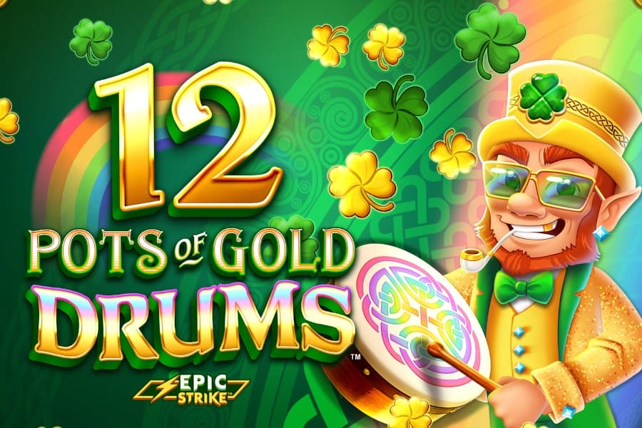 12 Pots of Gold Drums - Slot Gameburger Studios | RTP 96% | MisterTopCasino
