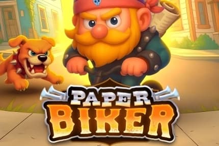 Paper Biker - Slot Bullshark Games | RTP N/A | MisterTopCasino